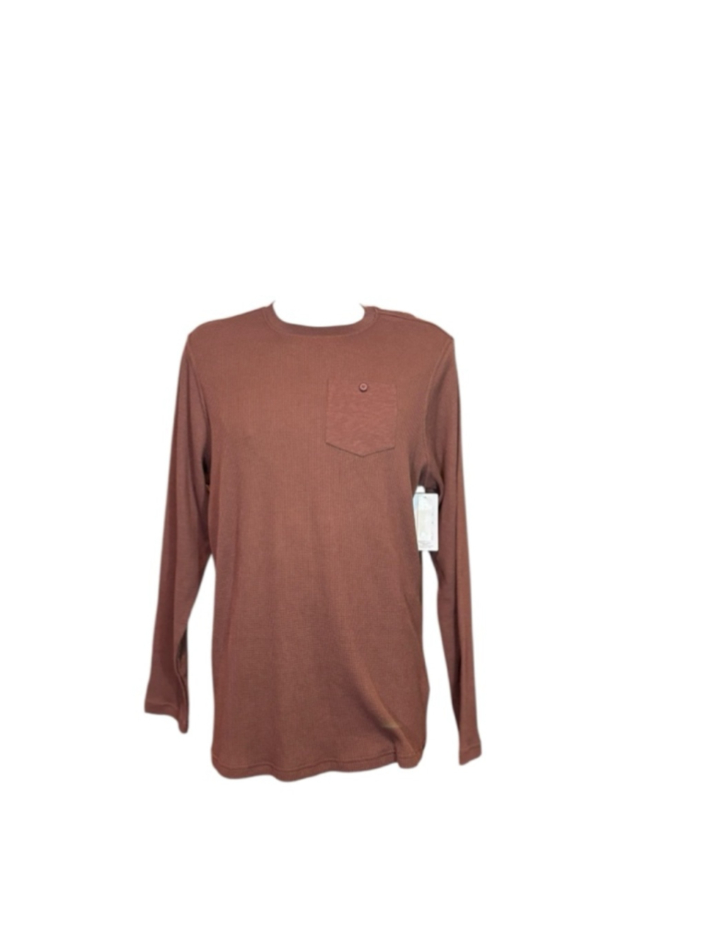 Men's Hurley & Co Long Sleeve T-Shirt Size M Brown - Picture 2 of 4